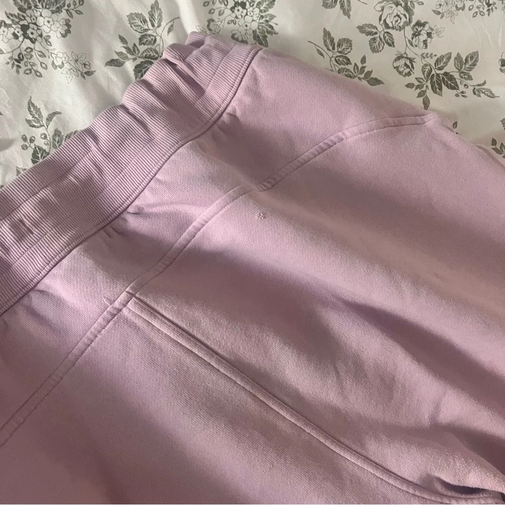 Lululemon Pink Peony Scuba High-Rise Jogger Light Cotton Size 14 - Picture 8 of 10